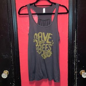 SAVE THE BEES racerback tank top